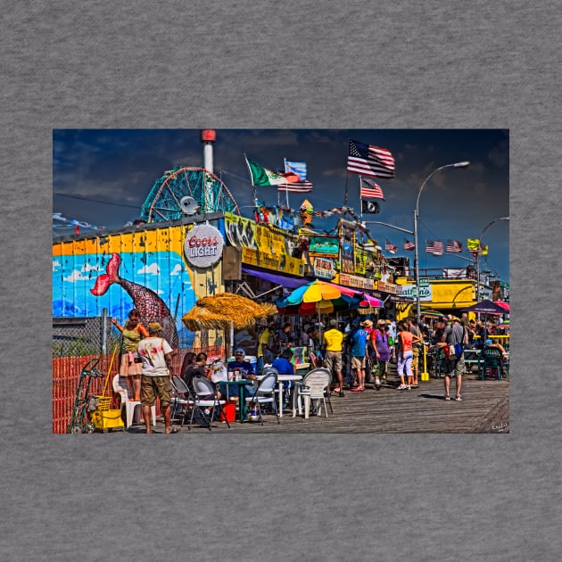 The Grill House on the Boardwalk at Coney Island by Chris Lord